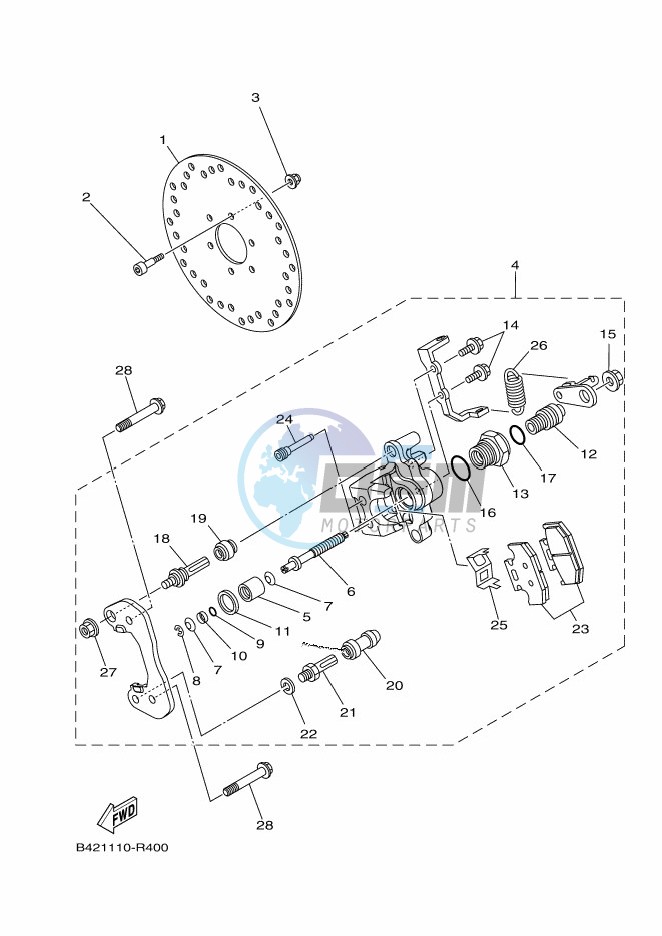 REAR BRAKE CALIPER 2