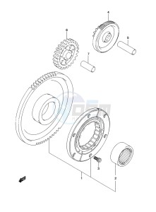 LT-A500XP Z drawing STARTER CLUTCH