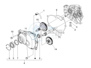 GTV 125 4T (Euro 3) drawing Reduction unit