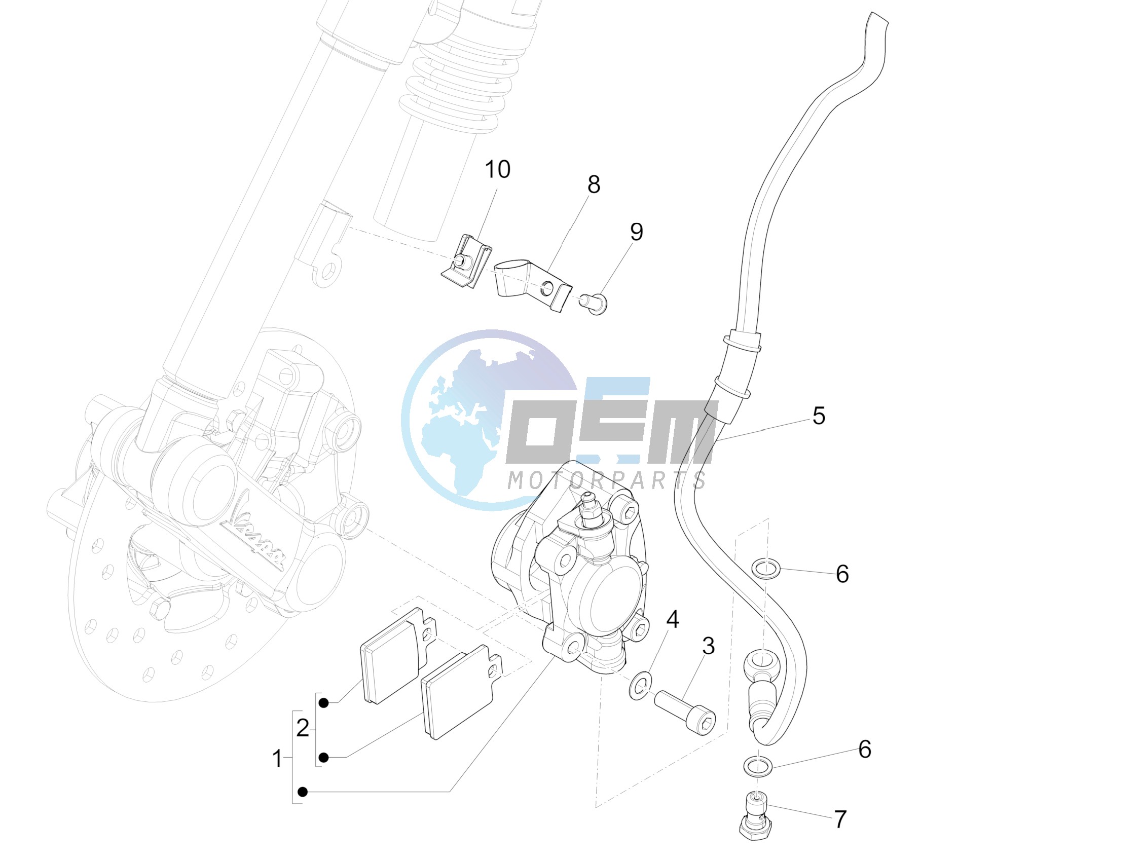 Brakes pipes - Calipers