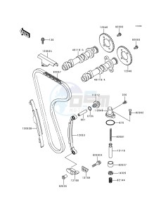 EX 250 F [NINJA 250R] (F6-F9) [NINJA 250R] drawing CAMSHAFT-- S- -_TENSIONER