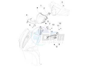 Liberty 50 iGet 4T 3V (EMEA) drawing Front headlamps - Turn signal lamps