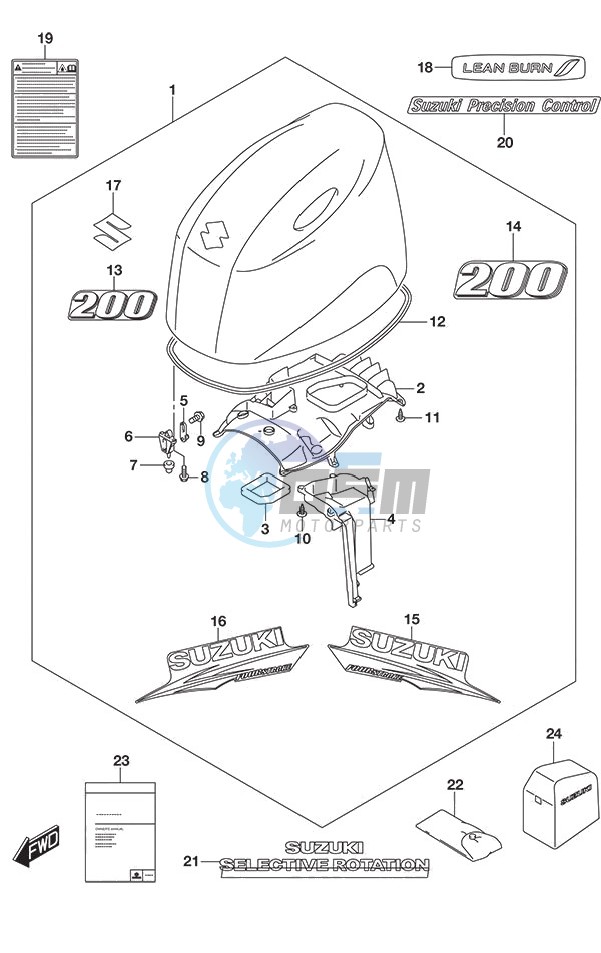 Engine Cover (White)