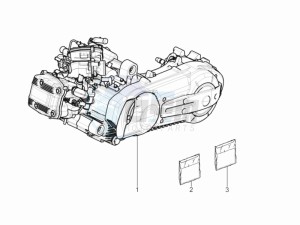 MP3 500 Tourer (USA) USA drawing Engine assembly