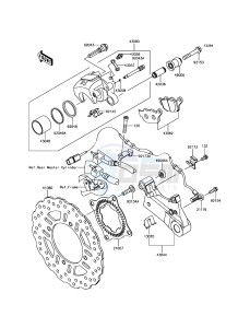 Z900 ABS ZR900BHF XX (EU ME A(FRICA) drawing Rear Brake