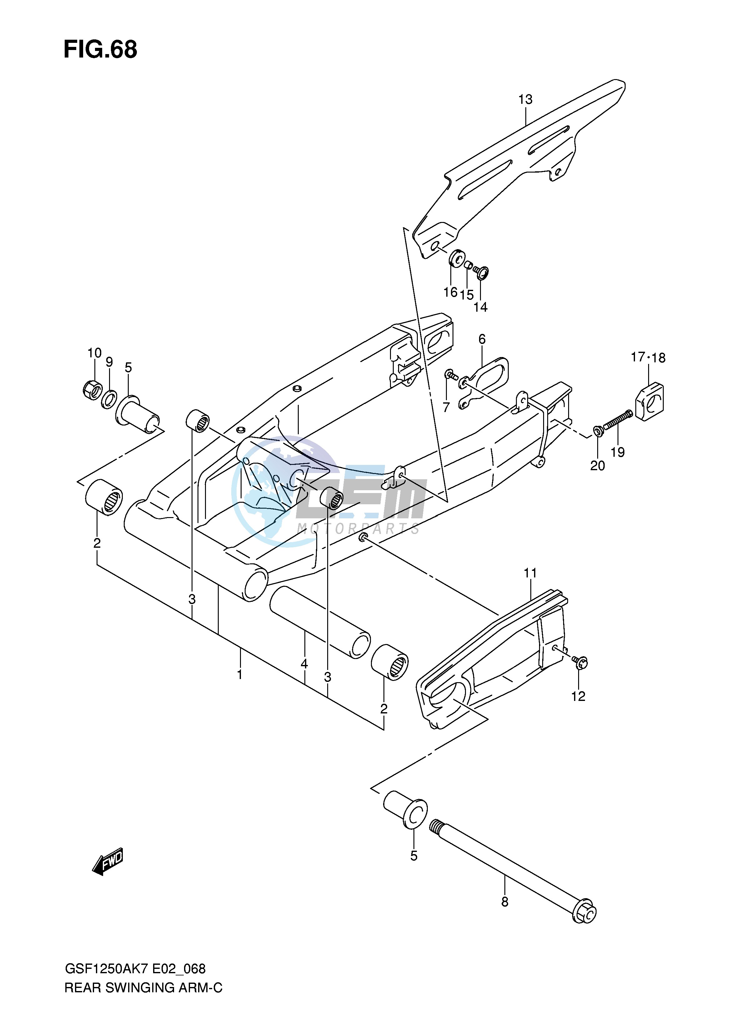 REAR SWINGING ARM