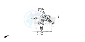 TRX300FW FOURTRAX 300 4X4 drawing KNUCKLE (TRX300)