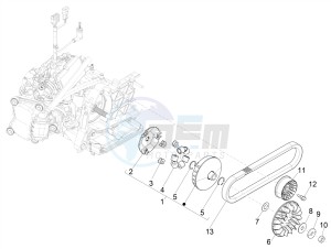 GTS 300 HPE 4T-4V IE ABS E4 (EMEA) drawing Driving pulley