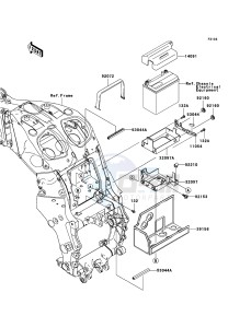 ZZR1400 ABS ZX1400B6F FR GB XX (EU ME A(FRICA) drawing Battery Case