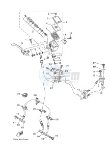 MTN850 MTN-850-A MT-09 ABS (BS2B) drawing FRONT MASTER CYLINDER