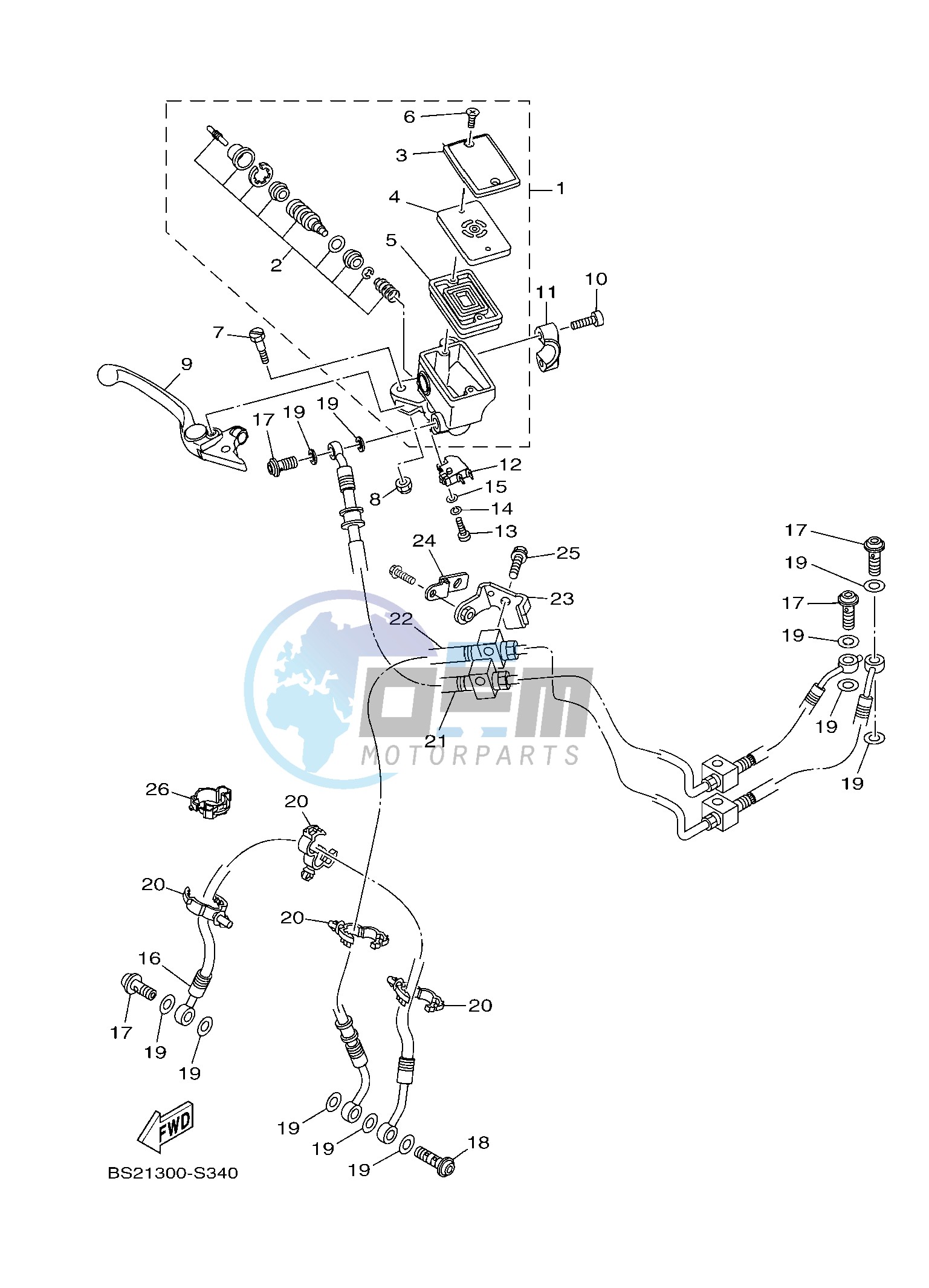 FRONT MASTER CYLINDER