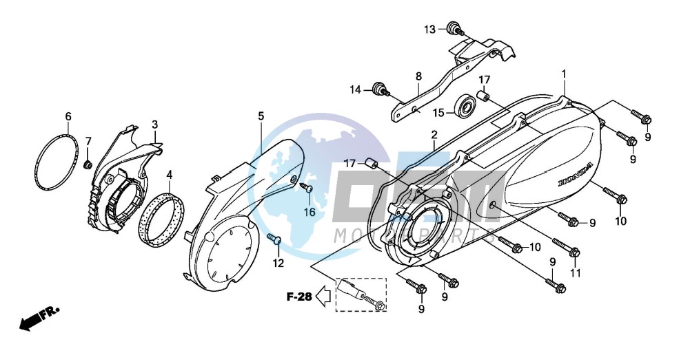 LEFT CRANKCASE COVER