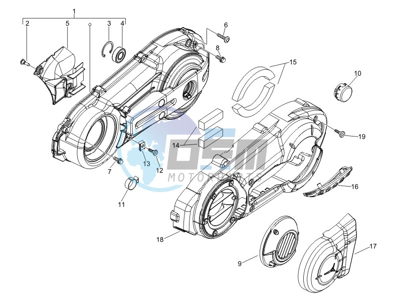 Crankcase cover - Crankcase cooling