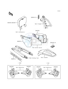 KX 250 H [KX250] (H1-H2) [KX250] drawing LABEL