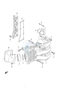 DF 40A drawing Intake Manifold/Silencer/Exhaust Cover