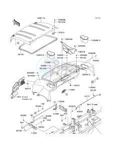 KAF 620 R [MULE 4010 TRANS4X4] (R9F-RAFA) R9F drawing FENDERS