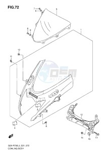 GSX-R750 drawing COWLING BODY L3