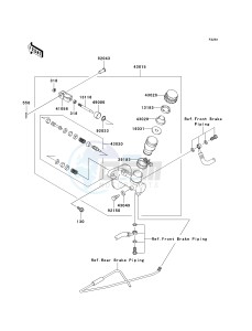 KAF 400 A [MULE 610 4X4] (A6F-AF) A6F drawing MASTER CYLINDER