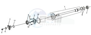 QUADRAIDER 600 DELUXE drawing DRIVE SHAFT