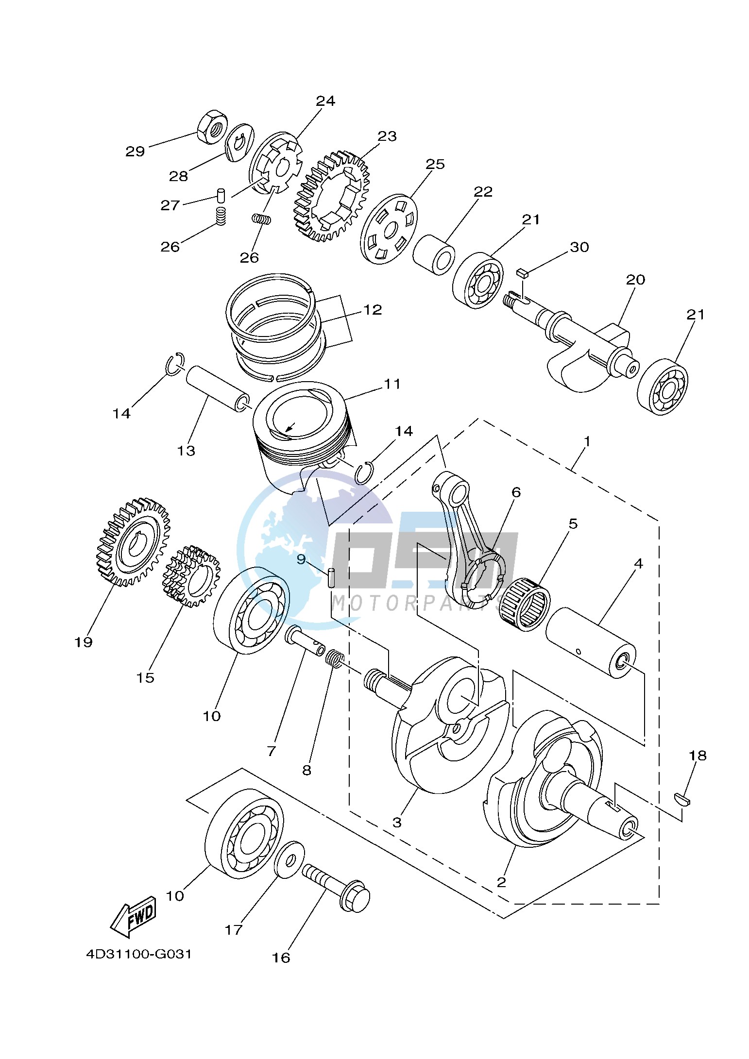 CRANKSHAFT & PISTON