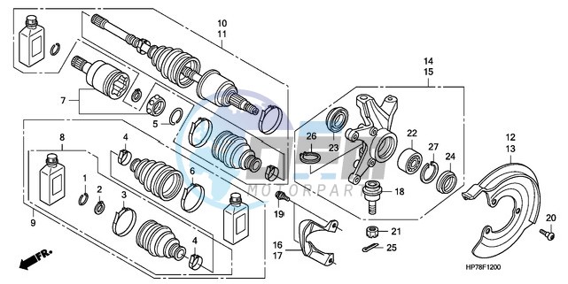 FRONT KNUCKLE/FRONT DRIVE SHAFT