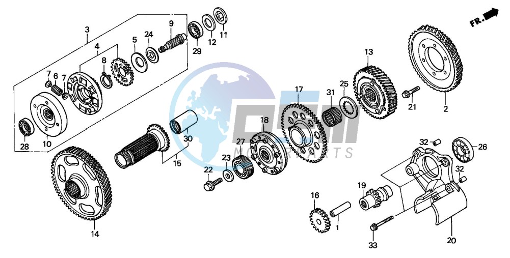 PRIMARY DRIVE GEAR