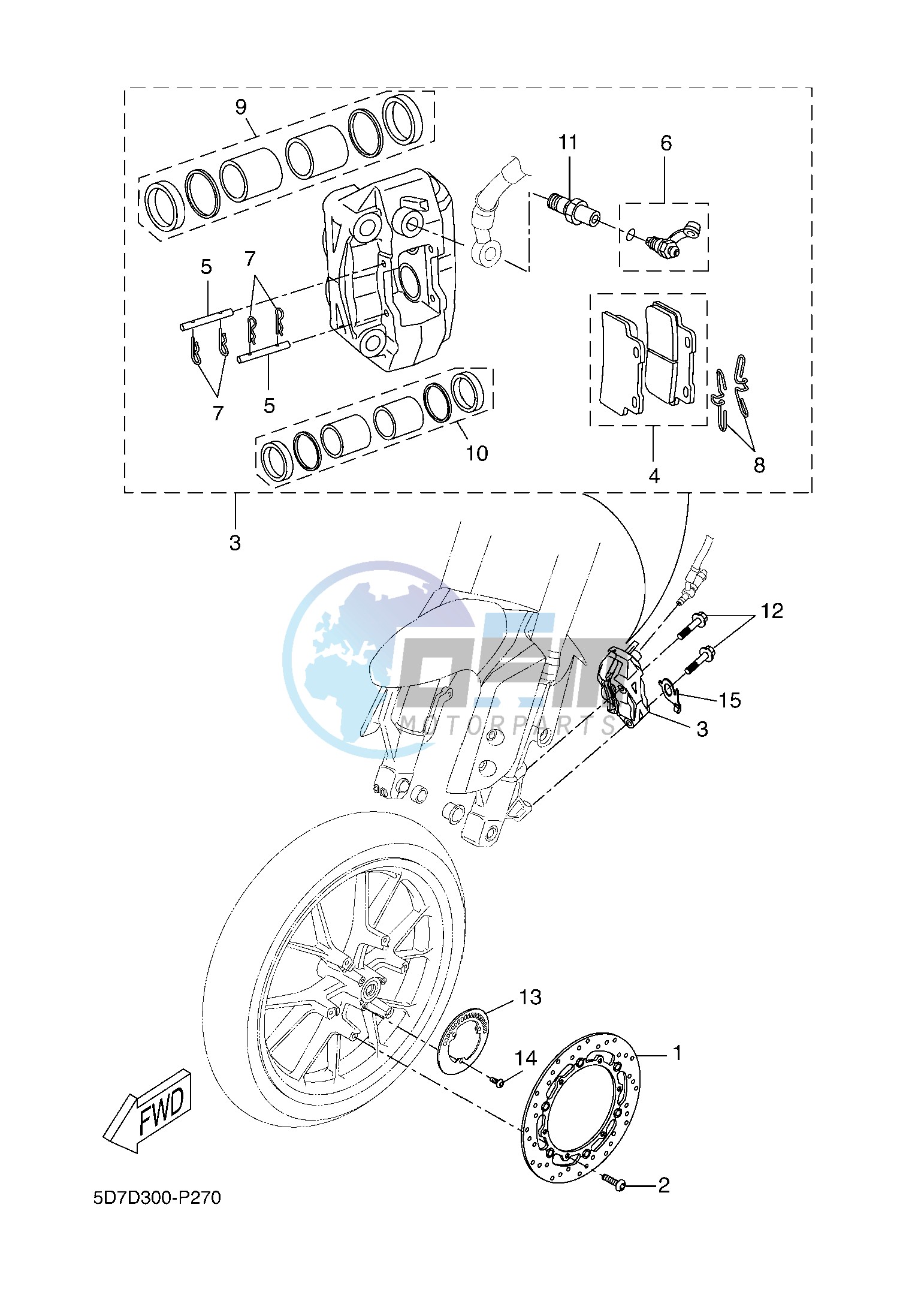 FRONT BRAKE CALIPER