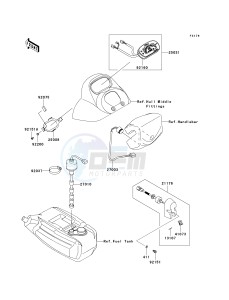 JT 1500 D [STX] (D9F) D9F drawing METERS