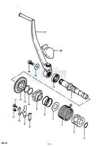 RM125 (N-T) drawing KICK STARTER