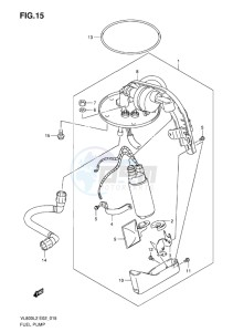 VL800C INTRUDER EU drawing FUEL PUMP