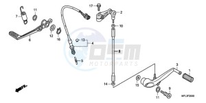 CBR1000RAA UK - (E / ABS MKH) drawing PEDAL