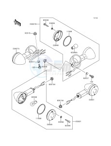 VN 800 B [VULCAN 800 CLASSIC] (B1-B5) [VULCAN 800 CLASSIC] drawing TURN SIGNALS