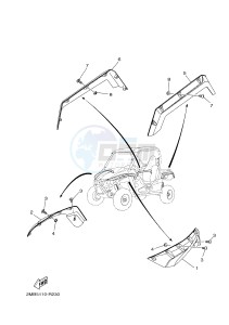 YXE700ES YXE70WPSG WOLVERINE R (BN54) drawing FENDER