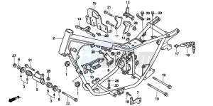 CMX250C REBEL drawing FRAME BODY