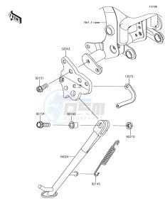 NINJA 650 EX650KHFA XX (EU ME A(FRICA) drawing Stand(s)