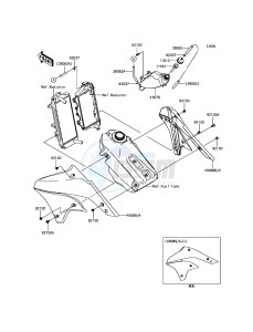 KLX450R KLX450AGF EU drawing Engine Shrouds