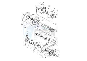 YP MAJESTY 125 drawing CLUTCH