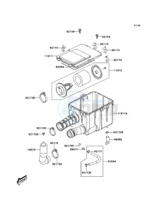 KVF300 KVF300CDF EU drawing Air Cleaner