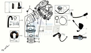 MIO 50 drawing CARBURATOR