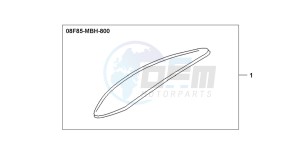 VT750C3 drawing FR.MUDGUARD ORNAMENT