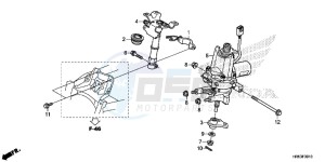 TRX500FM6H Europe Direct - (ED) drawing STEERING SHAFT (EPS)