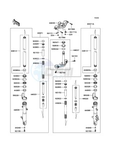 NINJA 250R EX250KBFA GB XX (EU ME A(FRICA) drawing Front Fork