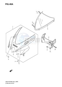 GSX-R750 (E2) drawing COWLING BODY (MODEL K9)