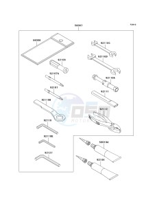 EX 250 F [NINJA 250R] (6F-7F) F7F drawing OWNERS TOOLS