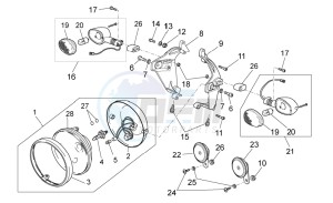 Griso S.E. 1200 8V drawing Headlight/Horn