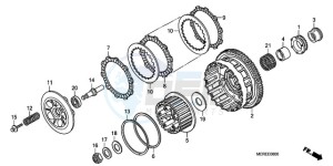 CBF600NA9 Europe Direct - (ED / ABS) drawing CLUTCH