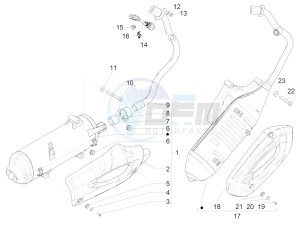 Liberty 125 iGet 4T 3V ie ABS (EMEA) drawing Silencer