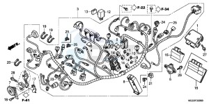 NC700XAC drawing WIRE HARNESS