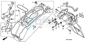 XL1000V9 Ireland - (EK) drawing REAR FENDER