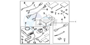 FJS600AB SilverWing ED drawing G KIT SECURI TY SYS